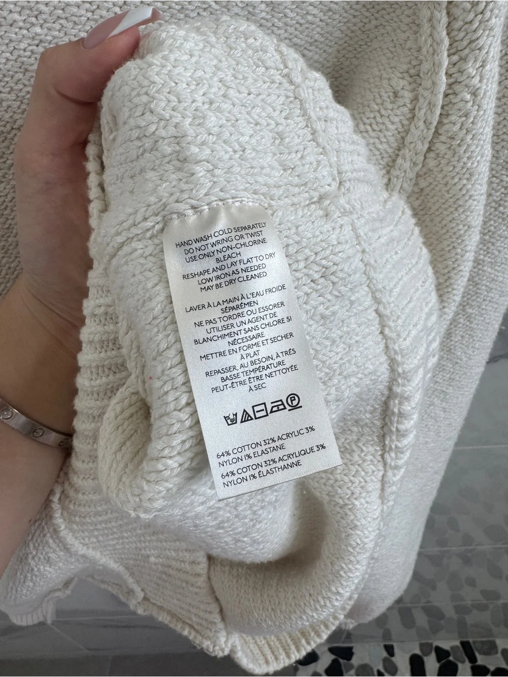 Free People Riley pull over sweater in creamy white - medium - perfect condition